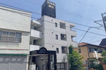 エルム奥沢の外観（南西側から）