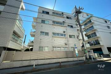 ベルハイム九品仏A棟の外観（北側から）