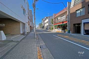 敷地北側前面道路