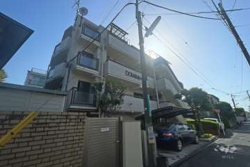 ドム自由が丘の外観（北東側から）