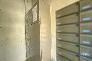 共用ポストと宅配ボックス