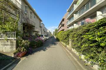 敷地南側の前面道路