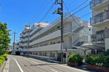 砧フラワーマンションの外観（北西側から）