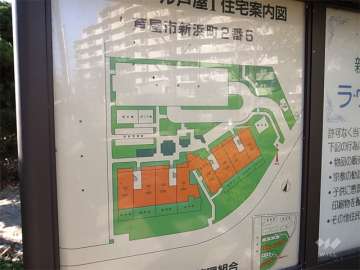ラ・ヴェール芦屋1　5号棟の敷地配置図