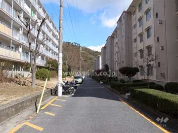 8号棟の北側の通路