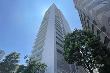 プラウドタワー二子玉川の外観（北側から）