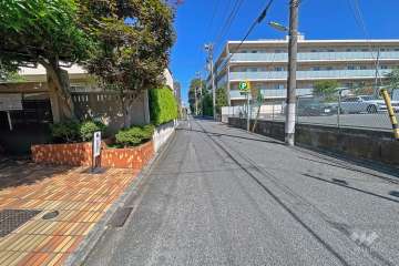 敷地東側前面道路