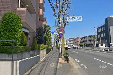 敷地北側前面道路