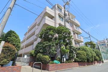 ハイネス尾山台の外観(南西側から）