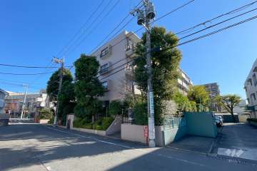 東急ドエルアルス等々力の外観（西側から)