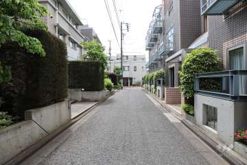 敷地東側の前面道路