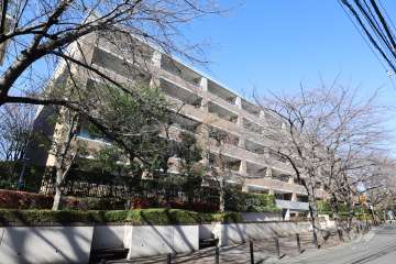 パークシティ弦巻イーストレジデンスの外観(南西側から)