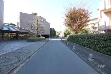 敷地北東側の前面道路