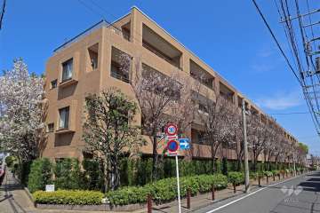 マスターズガーデン世田谷桜の外観（南西側から）