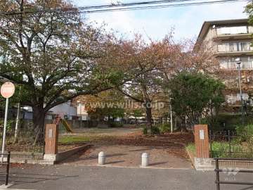 D棟の西側にある公園