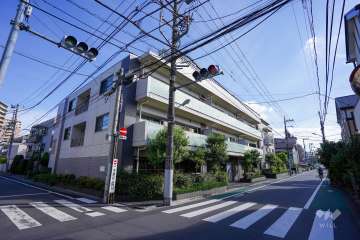 シェフルール桜上水の外観（北西側から）
