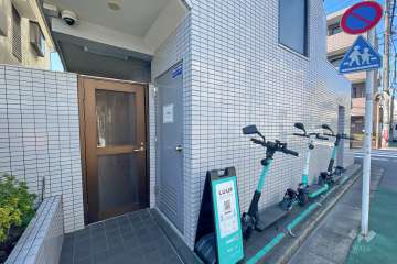 敷地内のLUUPポート