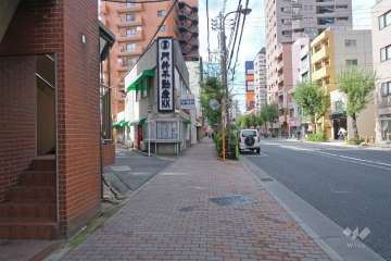 敷地北側の前面道路（東側から）