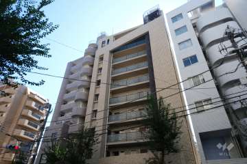 ライオンズマンション三軒茶屋ナカムラの外観（北西側から）