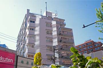 ローヤルマンション三軒茶屋の外観（北東側かから）