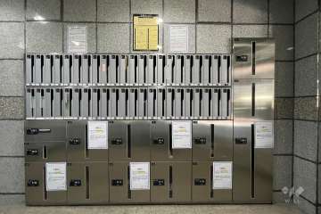 共用ポストと宅配ボックス