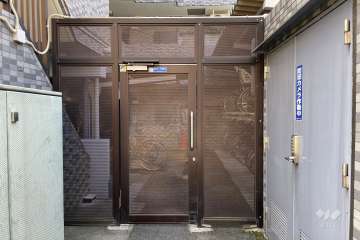 駐輪場の出入り口