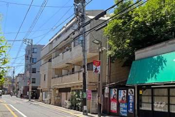 パシフィック松陰神社前の外観（北東側から）