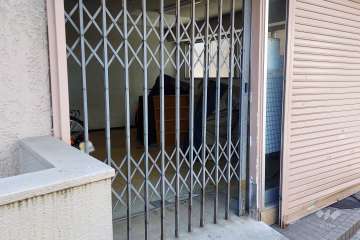 駐輪場の出入り口