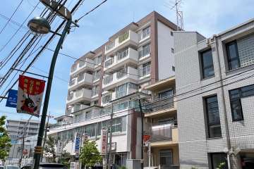 梅ヶ丘アイワマンションの外観(南東側から)　　