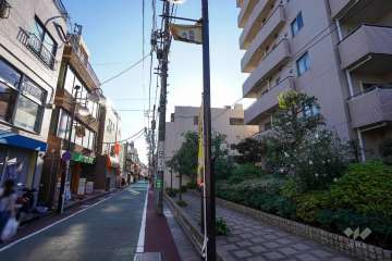 敷地南側の前面道路（東側から）