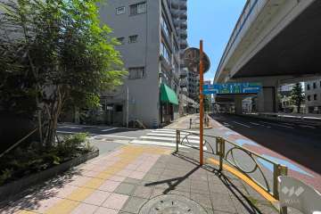 敷地北西側の前面道路　　　