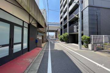 敷地南西側の前面道路　　