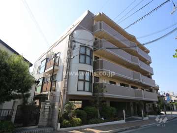 メロディーハイム芦屋清水町の外観（北東側から）