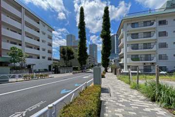 敷地北側前面道路は駒沢通りです。
