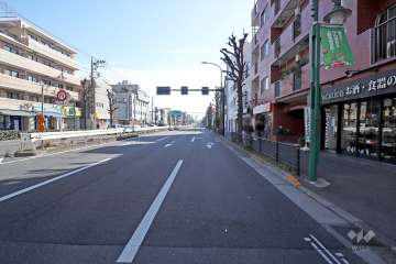 敷地東側の前面道路　