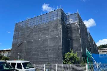 セザール上野毛ガーデンの外観（南西側から）