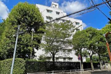 上野毛ハイム2号棟の外観（南東側から）