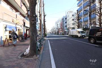 敷地南側の前面道路