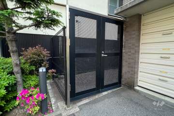 駐輪場の出入り口