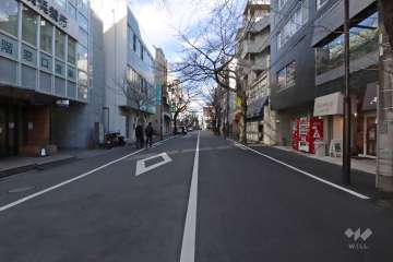 敷地北側の前面道路