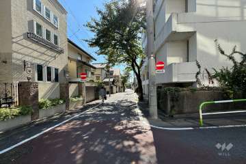 敷地東側の前面道路