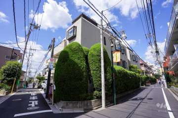 クレール豪徳寺の外観（南東側から）