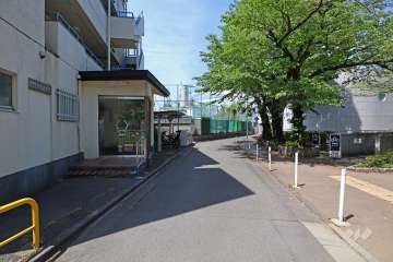 敷地北側の前面道路（東側から）