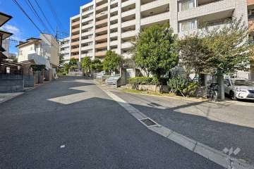 敷地南側の前面道路（東側から）