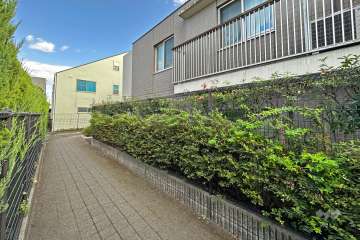 敷地北側の通路