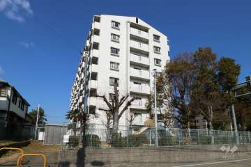 ロイヤルコート逆瀬川の外観（東側から）