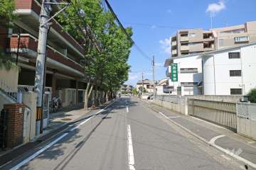 敷地南側の前面道路