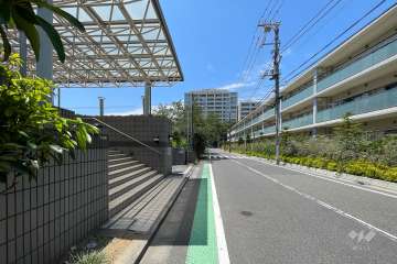 敷地北側の前面道路（東側から）