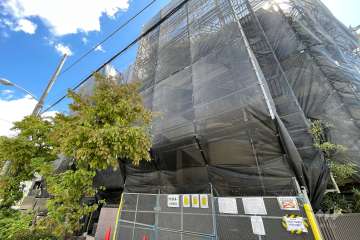 ジュネス駒沢の外観（北西側から）※2023年12月現在、大規模修繕修繕工事中