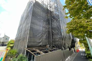 ジュネス駒沢の外観（北東側から）※2023年12月現在、大規模修繕修繕工事中